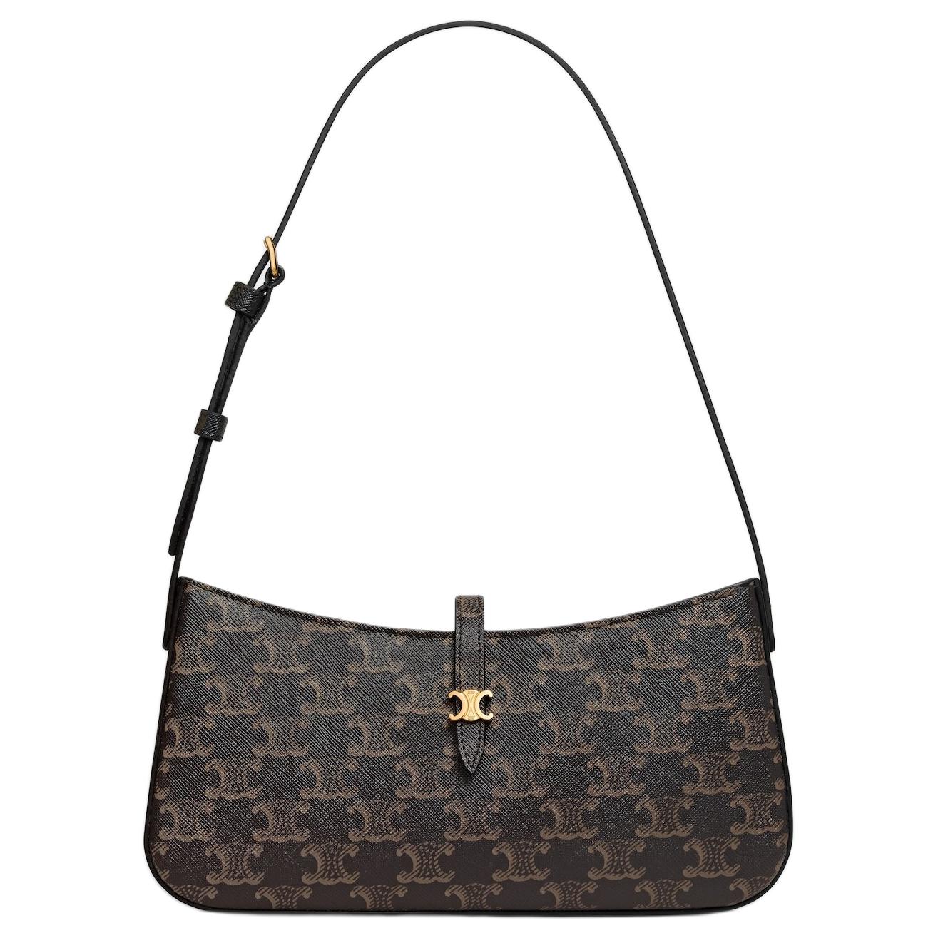 Женская сумка CELINE Triomphe TINA (черная)