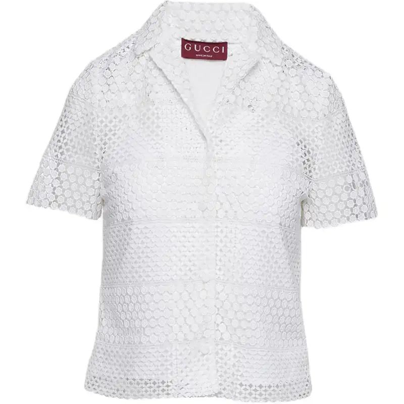 GUCCI Cotton Macramé Shirt
