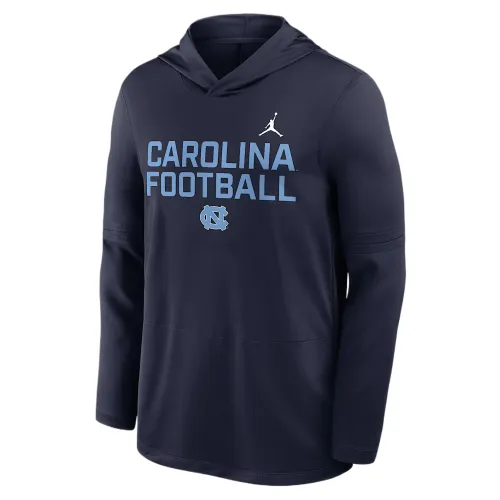 Jordan North Carolina Sideline Men's Jordan Brand Dri-FIT College Long-Sleeve Hooded Top