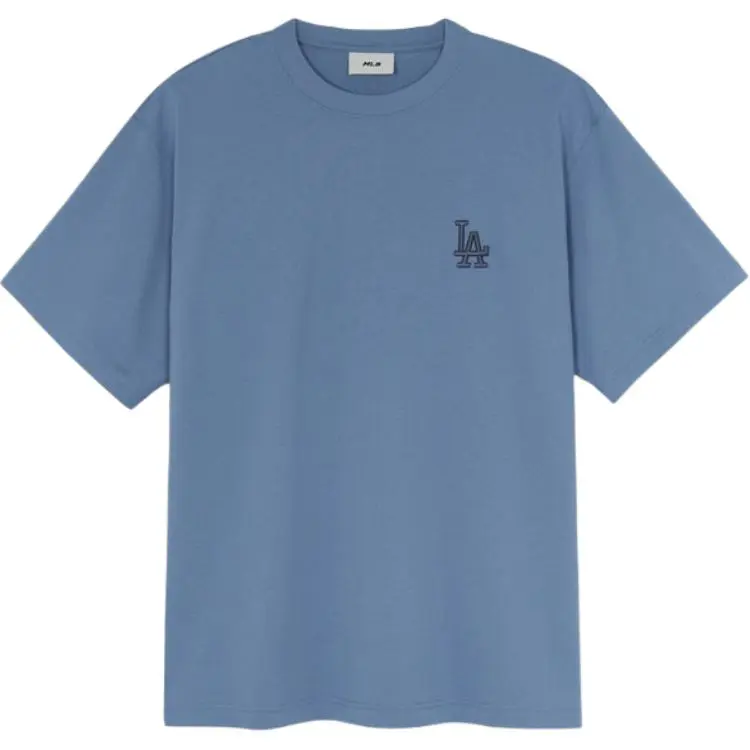 MLB T-Shirts Unisex Blue Crew Neck Moderate Straight Fit