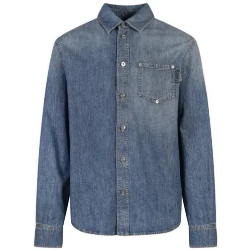 Bottega Veneta Light Washed Denim Relaxed Fit Shirt
