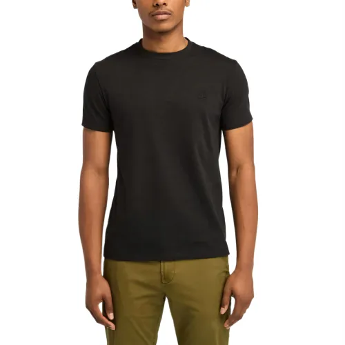 Timberland T Shirts Men's Black Crew Neck Moderate