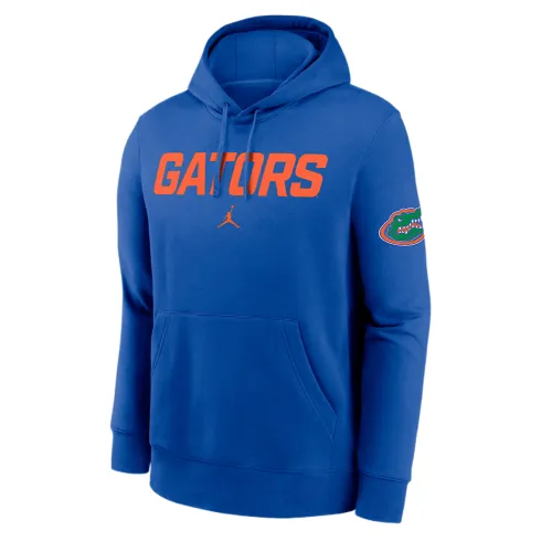 Jordan Detroit Lions Rewind Club Logo Men's Jordan Nfl Pullover Hoodie