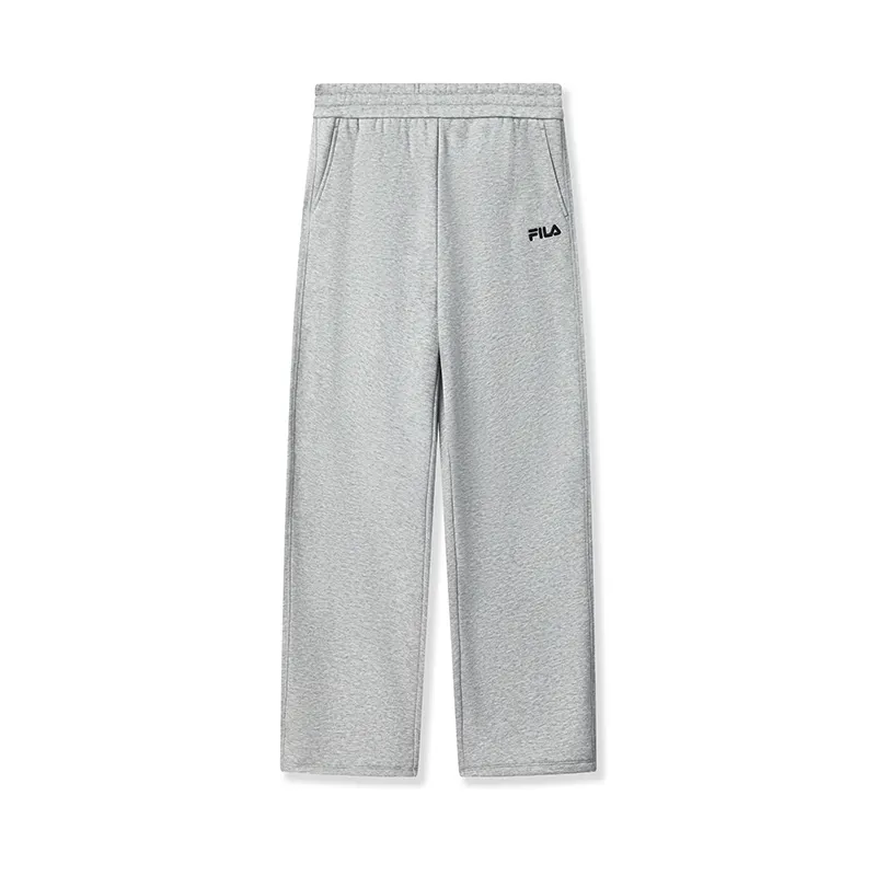 FILA ORIGINALE Drawstring Women's Sweatpants Fleece Lined, Fashion Minimalist Style Thermal Loose Fit Straight Fit