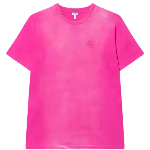 LOEWE Faded Anagram T Shirt 'Fluo Pink'