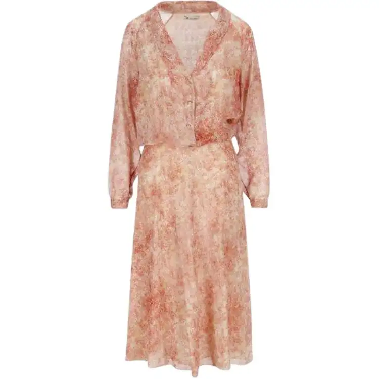 Loro Piana SS23 Long Sleeved Dress Women's Multicolor