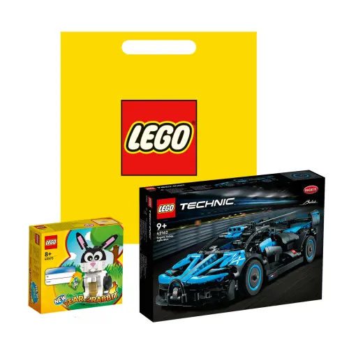 LEGO LEGO Technology Machinery Set Bugatti Bolide Agile Blue Gift Bag Set Movable Bricks 905pcs 42162