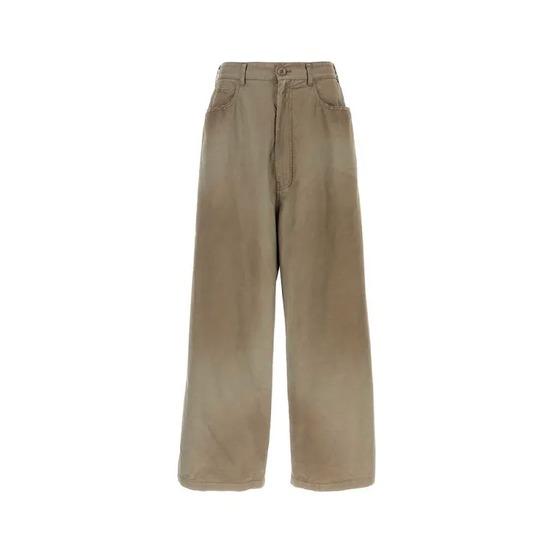 Balenciaga Panelled Wide Leg Jeans