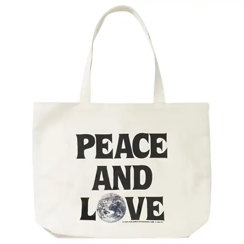 Stussy Cotton Shopping Bag Handbag Unisex White