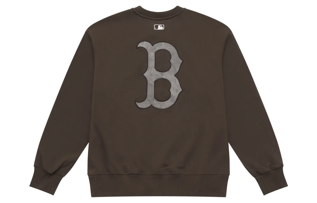 MLB MONOGRAM Collection Basic Boston Red Sox 25FW Sweatshirt Unisex Standard Brown