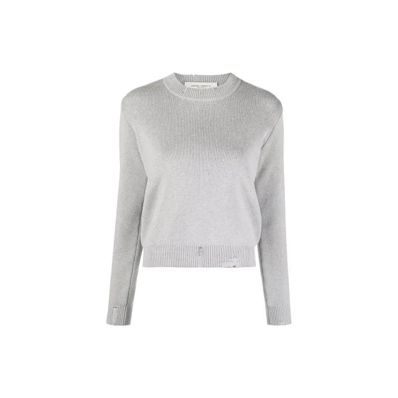 Golden Goose Deluxe Brand Distressed Logo Patch Jumper