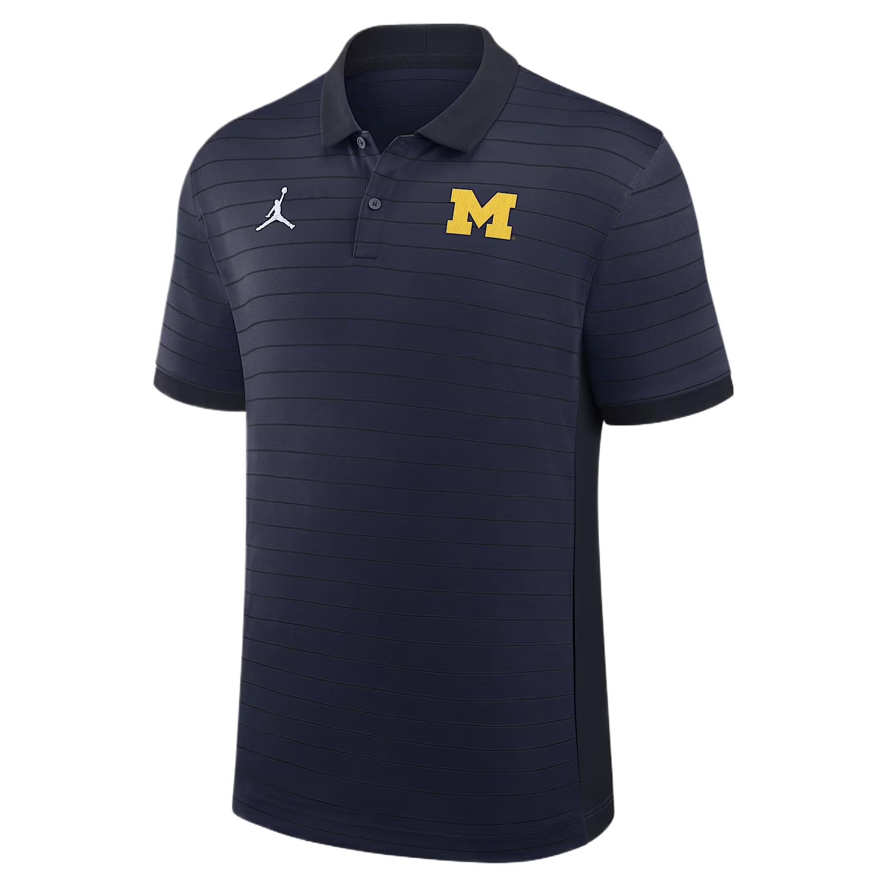 Jordan Michigan Sideline Victory Stripe Men's Jordan Brand Dri-FIT College Polo