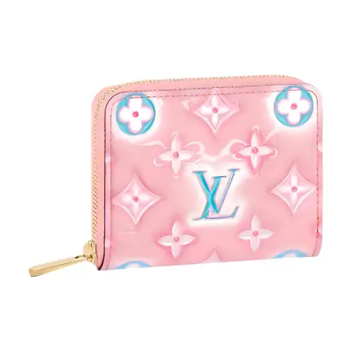 LOUIS VUITTON Verni Patent Leather Coin Purse Women's Pink