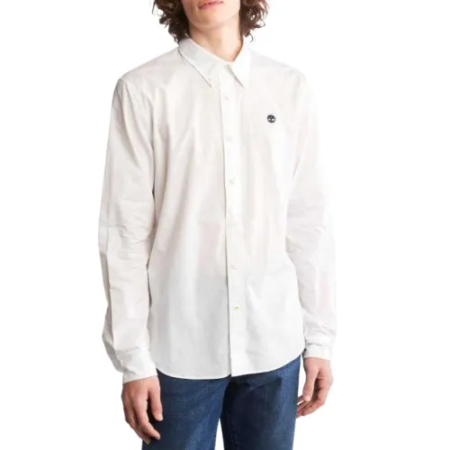Timberland Shirts Men's White Lapel Moderate