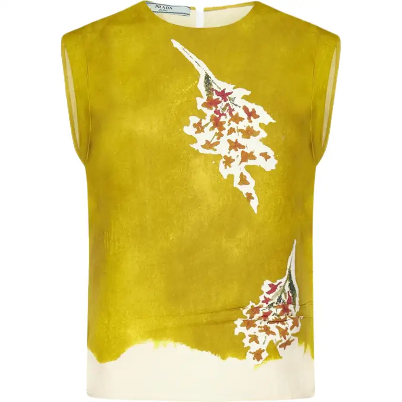 PRADA Sleeveless Paper Top