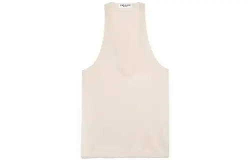SAINT LAURENT V Neck Sleeveless Top