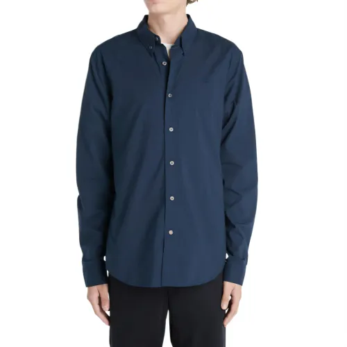 Timberland Shirts Men's Blue Lapel Moderate