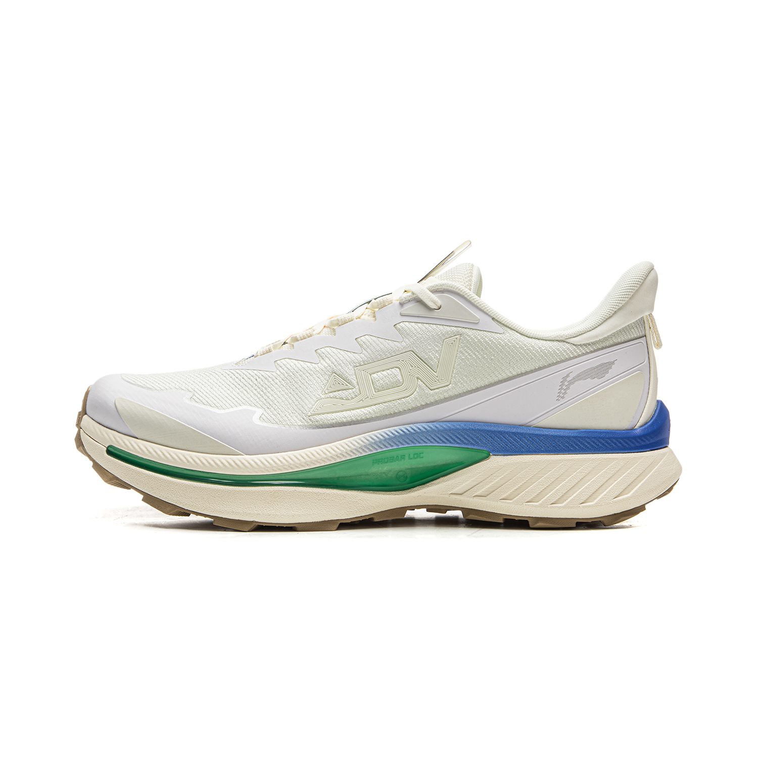 Li Ning Cushioning Slip Resistant Abrasion Resistant Lightweight Rebound Low top Trail Running Shoes Men’s Ecru