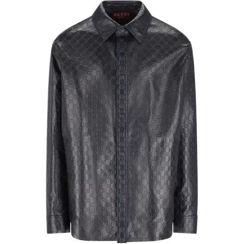 GUCCI FW25 Leather Jacket Men's
