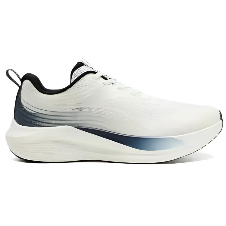QIAODAN Low top Casual Running Shoes Men’s Ivory White Indigo Blue