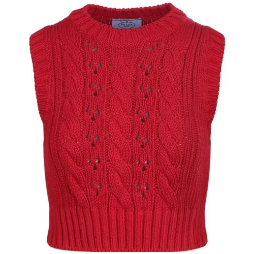 PRADA FW22 Fall Vest Women's Red