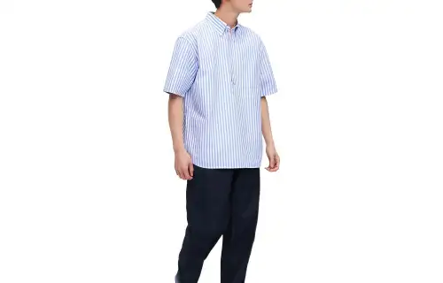 UNIQLO Shirts Men's Blue Lapel Moderate Other