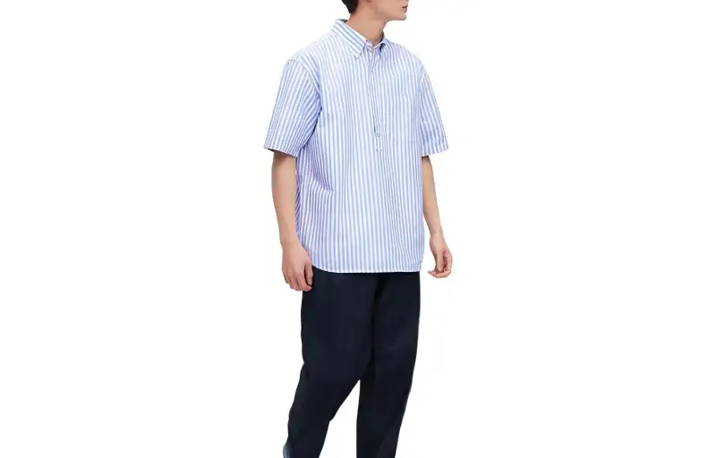 UNIQLO Shirts Men's Blue Lapel Moderate Other