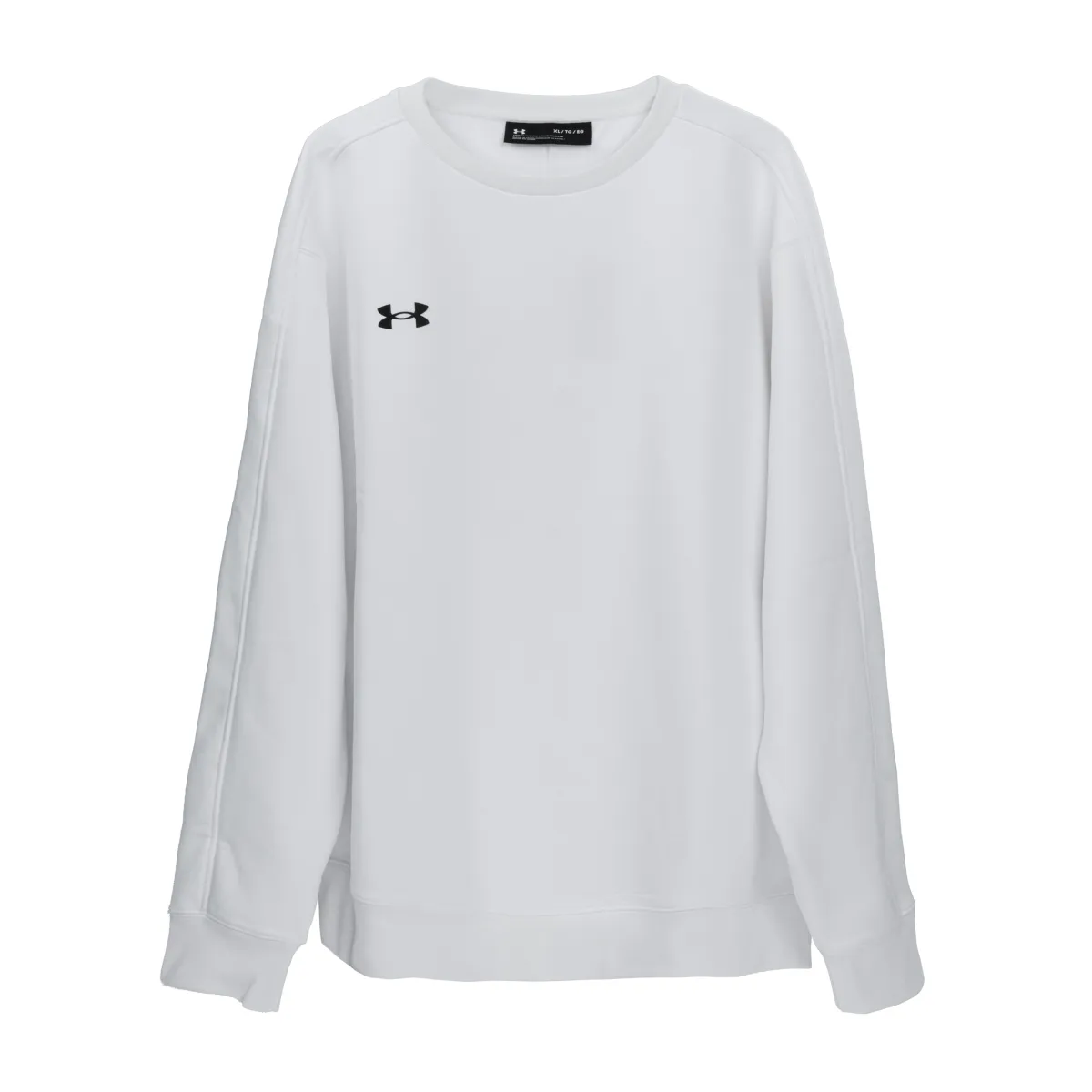 Under Armour Sweatshirts Men's White Crew Neck Moderate Regular