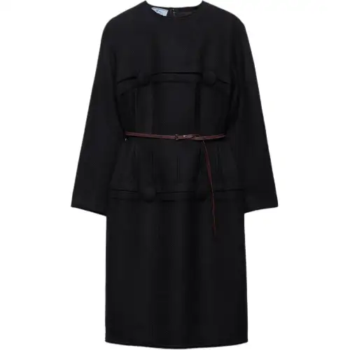 PRADA FW25 Long Sleeved Dress Fitted Women's