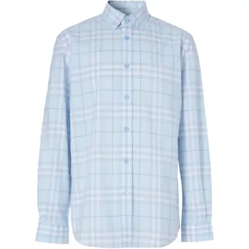 Burberry Shirt Men's Light Blue