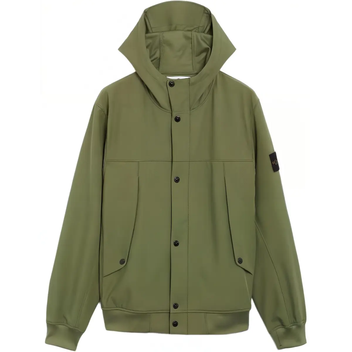 STONE ISLAND Button-Up Hooded Jacket