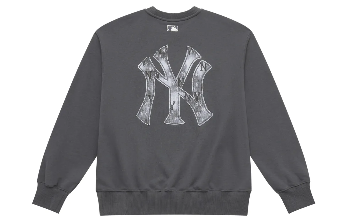 MLB MONOGRAM 25FW Sweatshirt Unisex Standard Charcoal Gray
