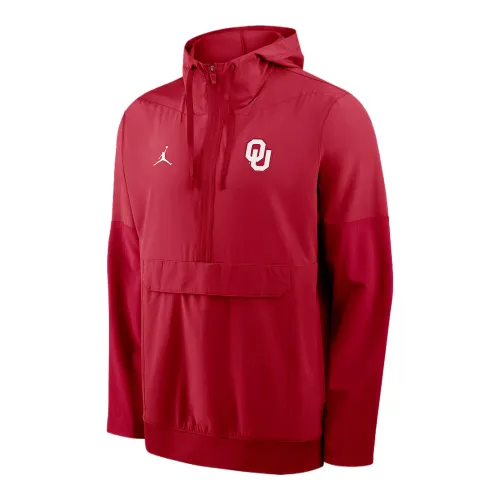 Jordan Oklahoma Anorak Men's Jordan Brand College 1/2-Zip Hooded Jacket
