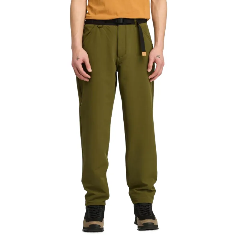 Timberland Casual Pants Men's Green Moderate Straight Fit Pants