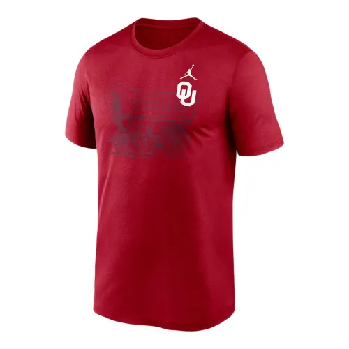 Jordan Oklahoma Campus Legend Shadow Logo Men's Jordan Brand College Pullover Hoodie