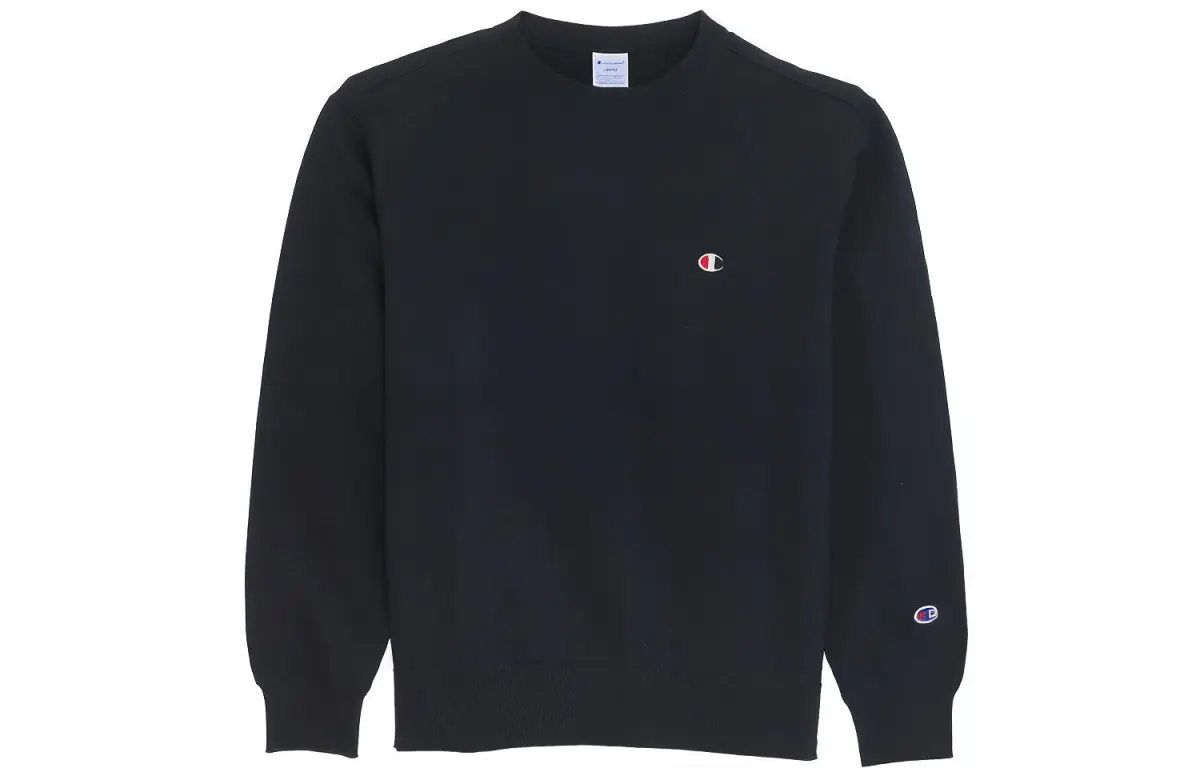 Champion Sweatshirt Japan Version Unisex Navy Blue
