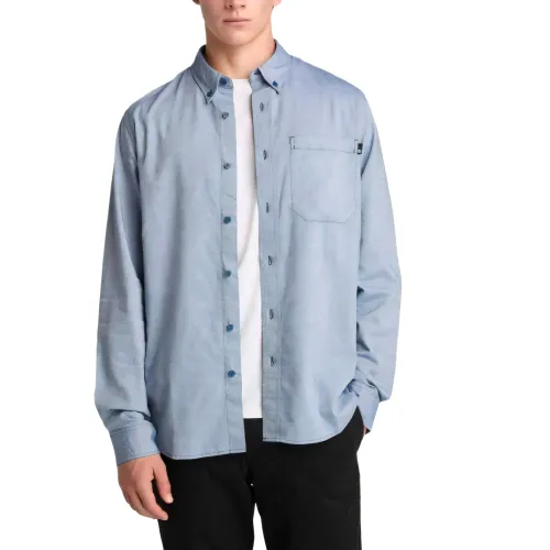 Timberland Shirts Men's Blue Lapel Moderate