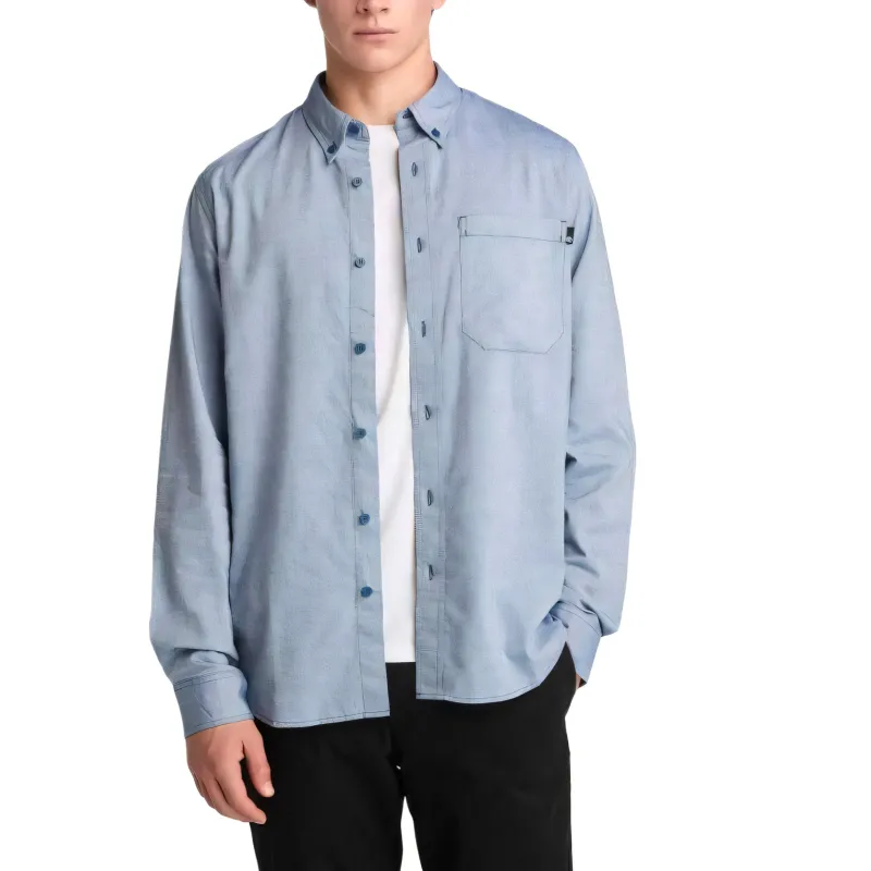 Timberland Shirts Men's Blue Lapel Moderate