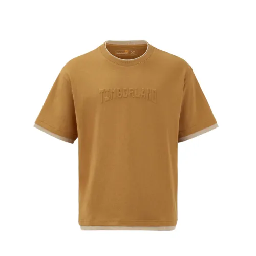 Timberland T Shirts Unisex Wheat Crew Neck Moderate