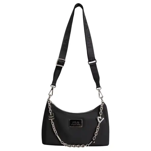 FILA Synthetic Leather Crossbody Bags Women's Jet Black