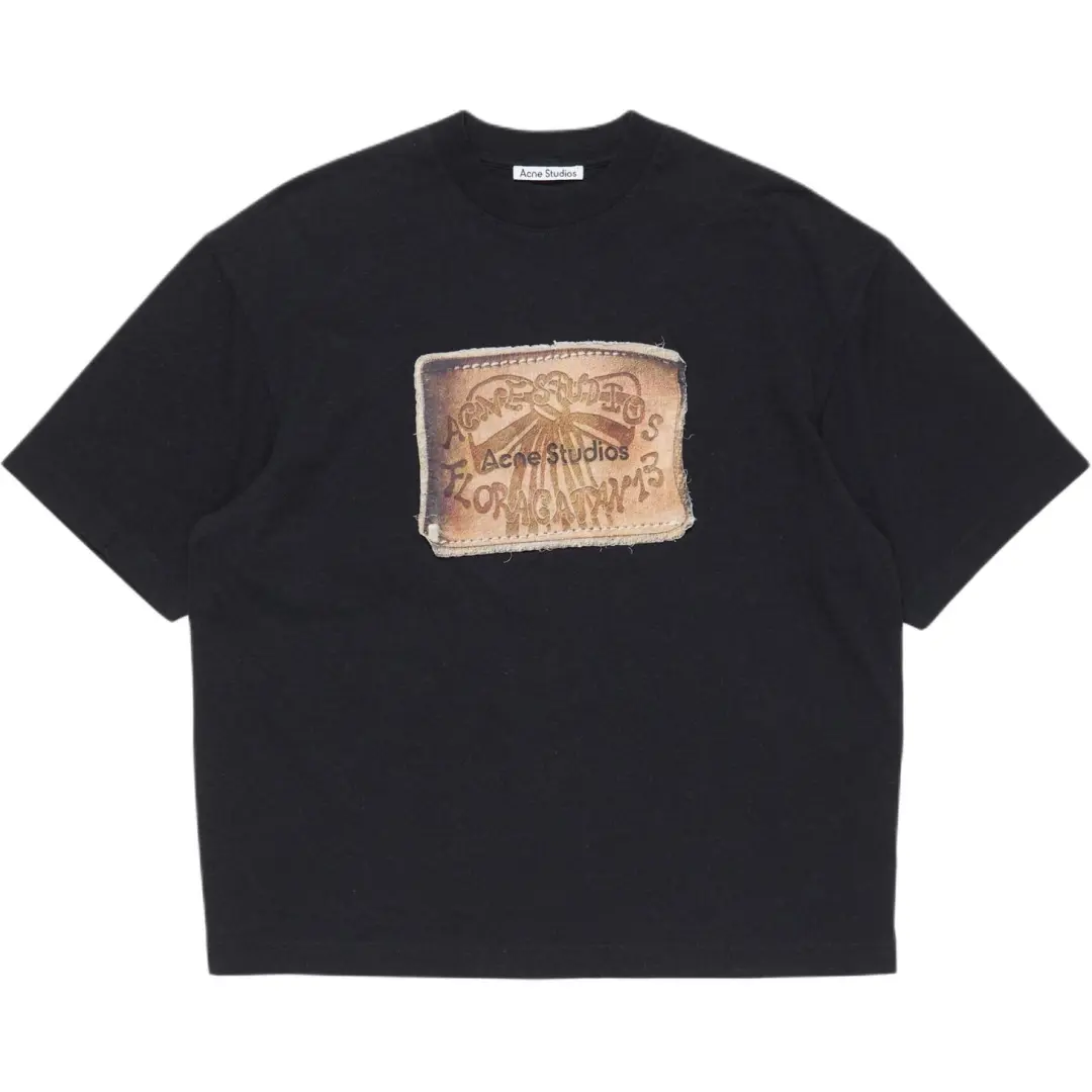 Acne Studios Logo Detailed Crewneck T-Shirt