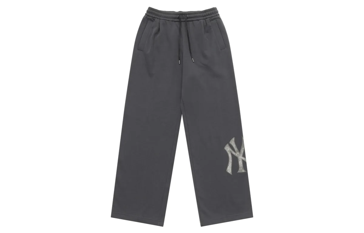 MLB MONOGRAM 25FW Casual Pants Unisex Standard Charcoal Gray