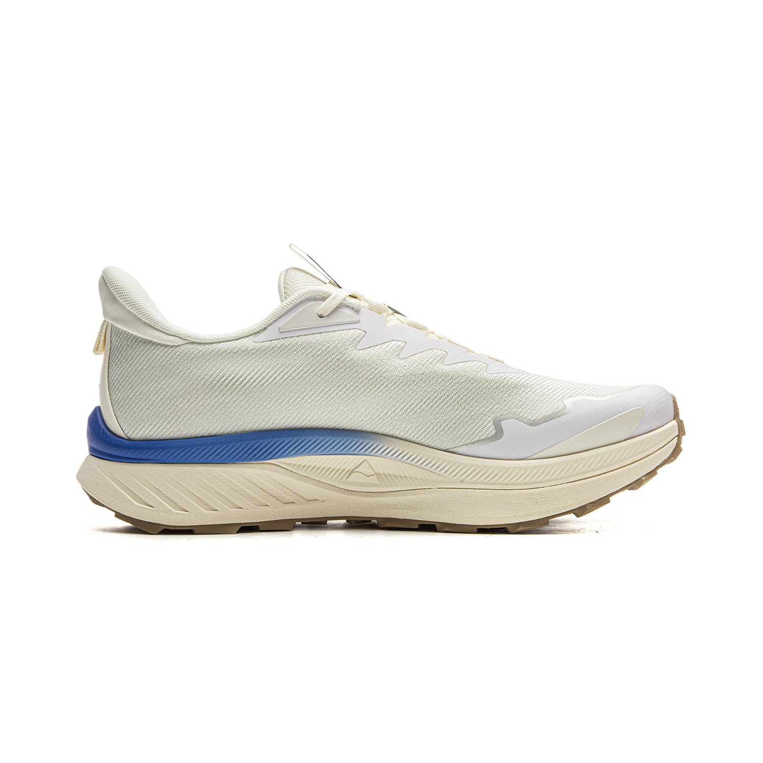 Li Ning Cushioning Slip Resistant Abrasion Resistant Lightweight Rebound Low top Trail Running Shoes Men’s Ecru