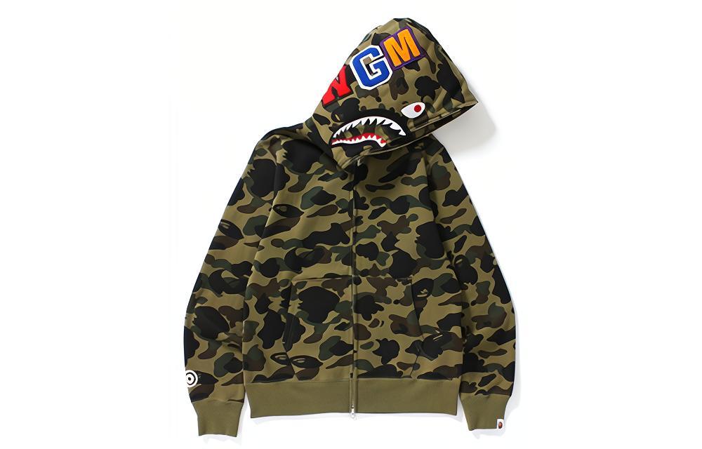 Худи A BATHING APE Shark Full Zip (разноцветное)
