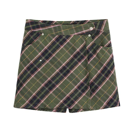 Vans Casual Shorts Women's Pine Forest Green/Daybreak Pink Moderate