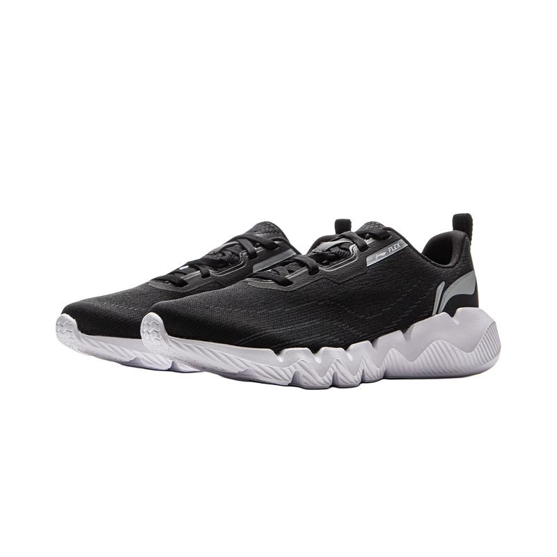 Li Ning Cushioning Breathable Abrasion Resistant Low top Casual Running Shoes Women’s Black