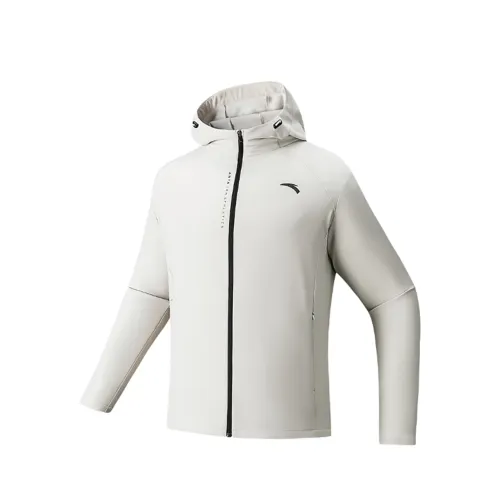 ANTA Jackets Men's Light Sandy Gray 1 Hooded Moderate Other
