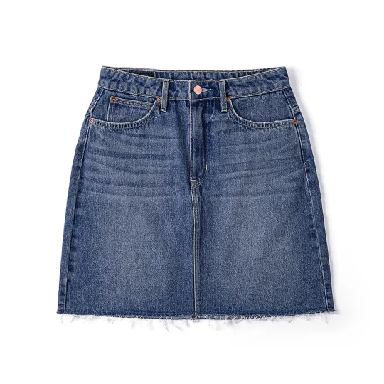 Lee SS24 торговый центр в том же стиле, джинсовая юбка-полюбка с пятью карманами для женщин