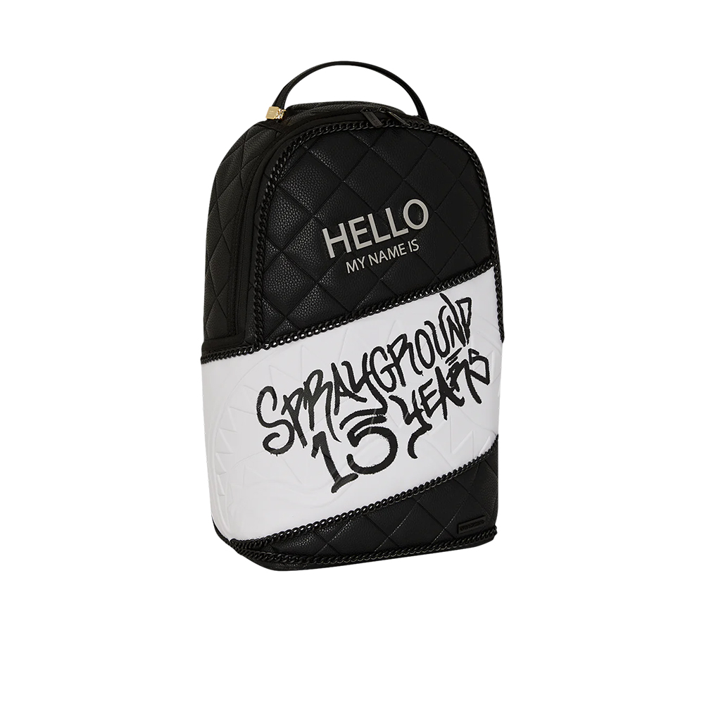 Рюкзак SPRAYGROUND sglogo15 PVC (черно-белый) — фото 2