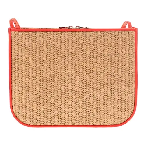 Loro Piana Minimalist Fashion Coarse Linen Shoulder Bag Regular Women's Orange